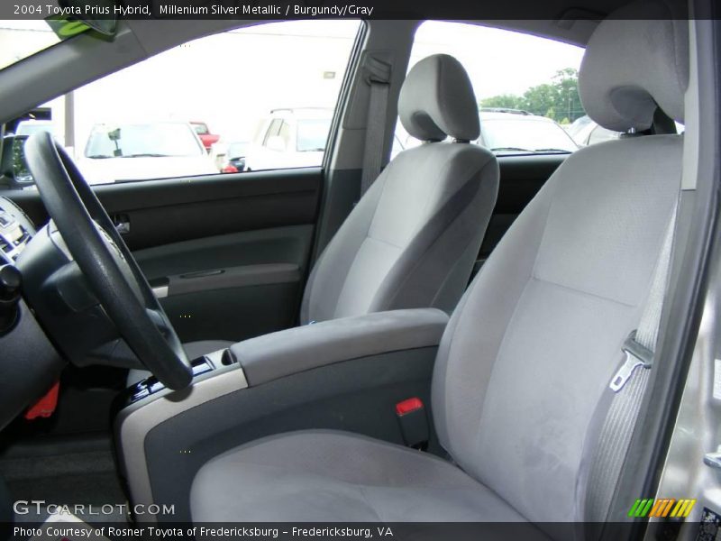 Millenium Silver Metallic / Burgundy/Gray 2004 Toyota Prius Hybrid