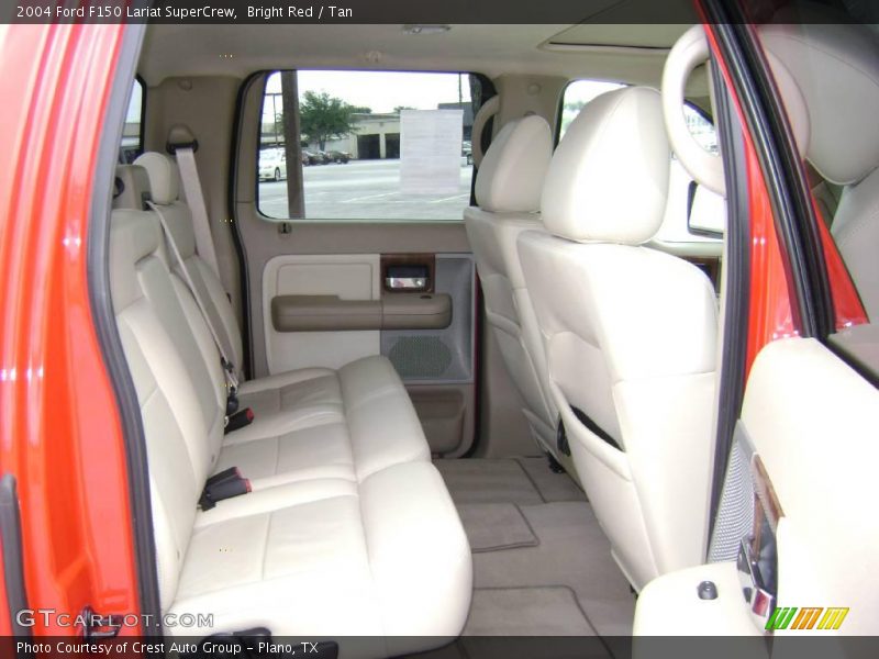 Bright Red / Tan 2004 Ford F150 Lariat SuperCrew