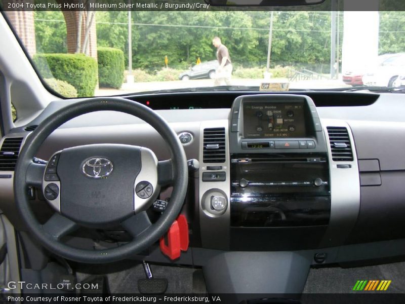 Millenium Silver Metallic / Burgundy/Gray 2004 Toyota Prius Hybrid