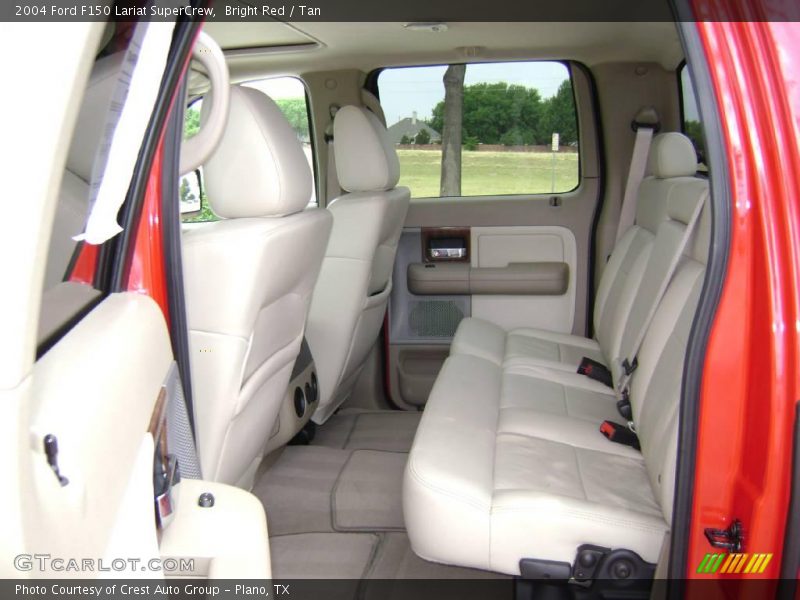 Bright Red / Tan 2004 Ford F150 Lariat SuperCrew