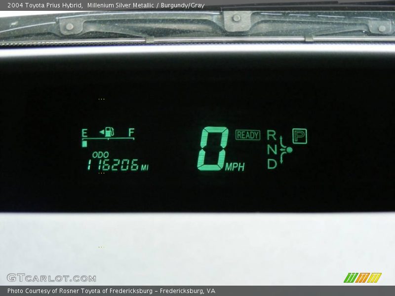 Millenium Silver Metallic / Burgundy/Gray 2004 Toyota Prius Hybrid