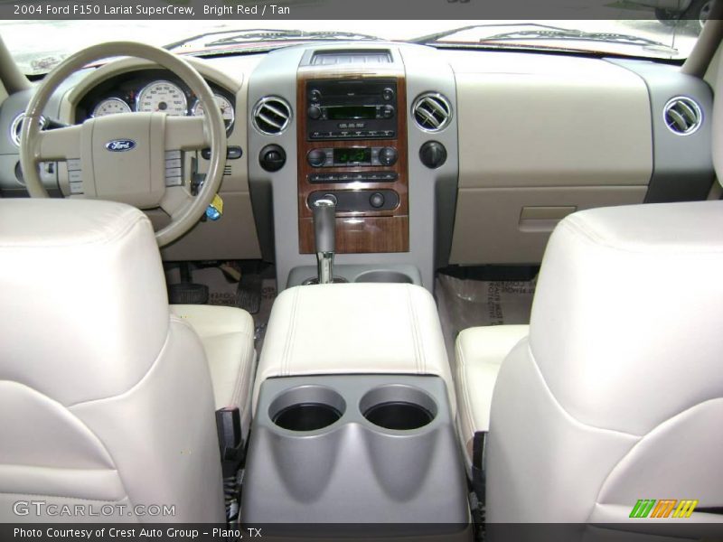 Bright Red / Tan 2004 Ford F150 Lariat SuperCrew