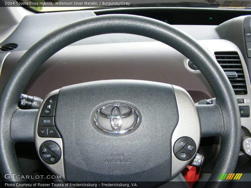 Millenium Silver Metallic / Burgundy/Gray 2004 Toyota Prius Hybrid