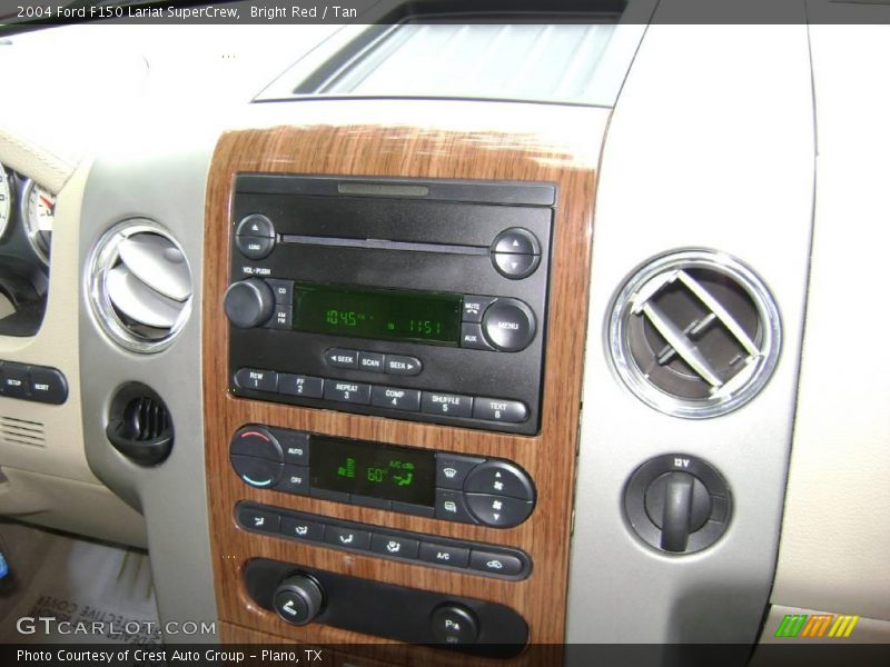 Bright Red / Tan 2004 Ford F150 Lariat SuperCrew