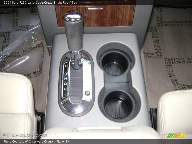 Bright Red / Tan 2004 Ford F150 Lariat SuperCrew