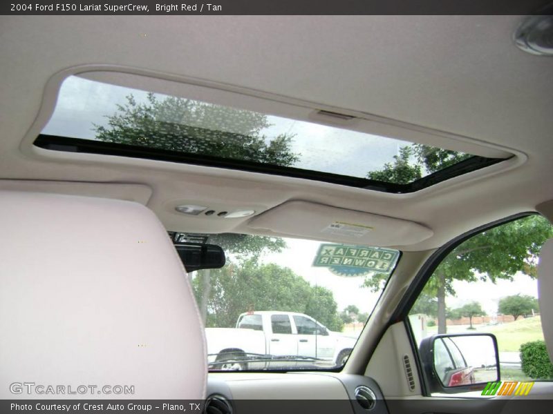 Bright Red / Tan 2004 Ford F150 Lariat SuperCrew