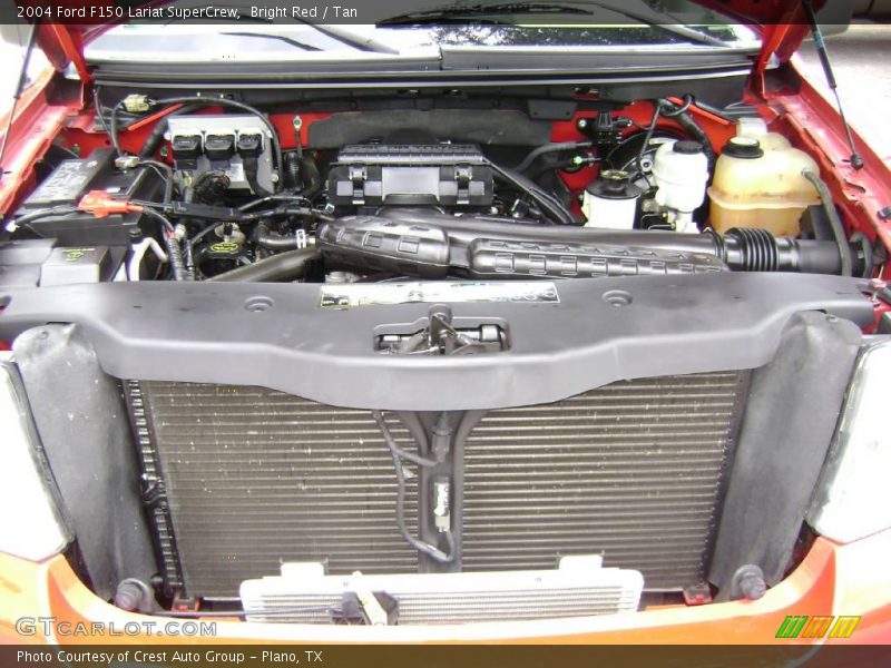 Bright Red / Tan 2004 Ford F150 Lariat SuperCrew