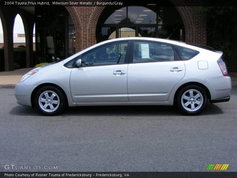 Millenium Silver Metallic / Burgundy/Gray 2004 Toyota Prius Hybrid