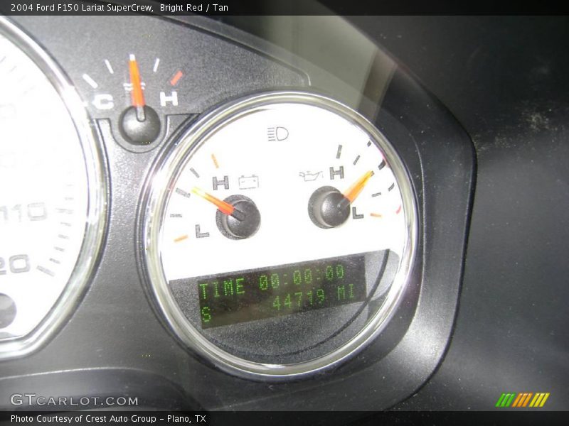 Bright Red / Tan 2004 Ford F150 Lariat SuperCrew