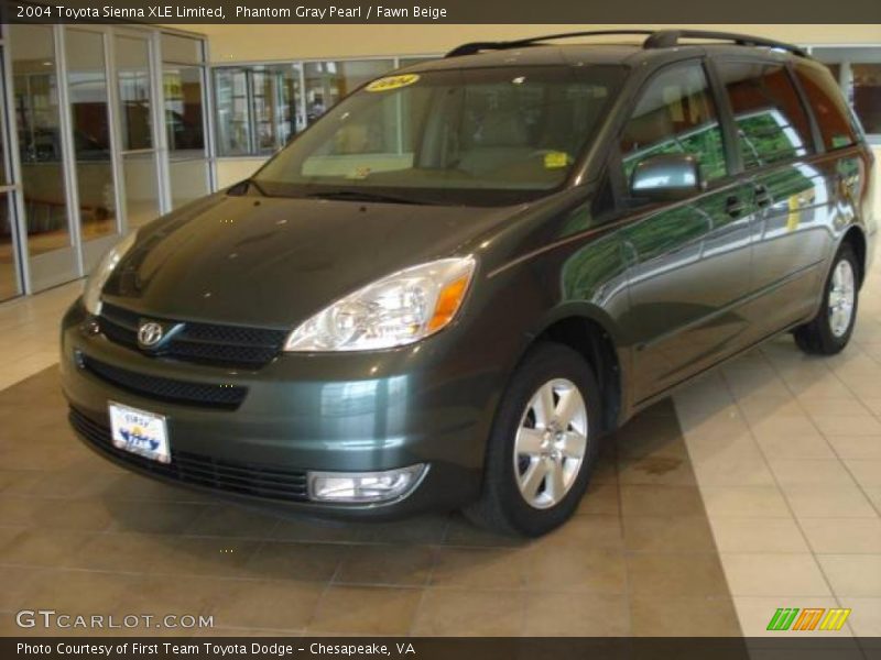 Phantom Gray Pearl / Fawn Beige 2004 Toyota Sienna XLE Limited
