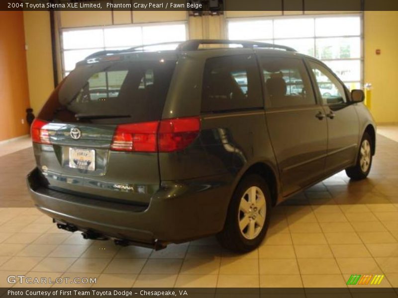 Phantom Gray Pearl / Fawn Beige 2004 Toyota Sienna XLE Limited