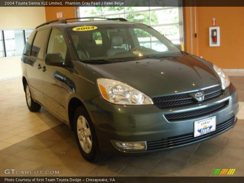 Phantom Gray Pearl / Fawn Beige 2004 Toyota Sienna XLE Limited