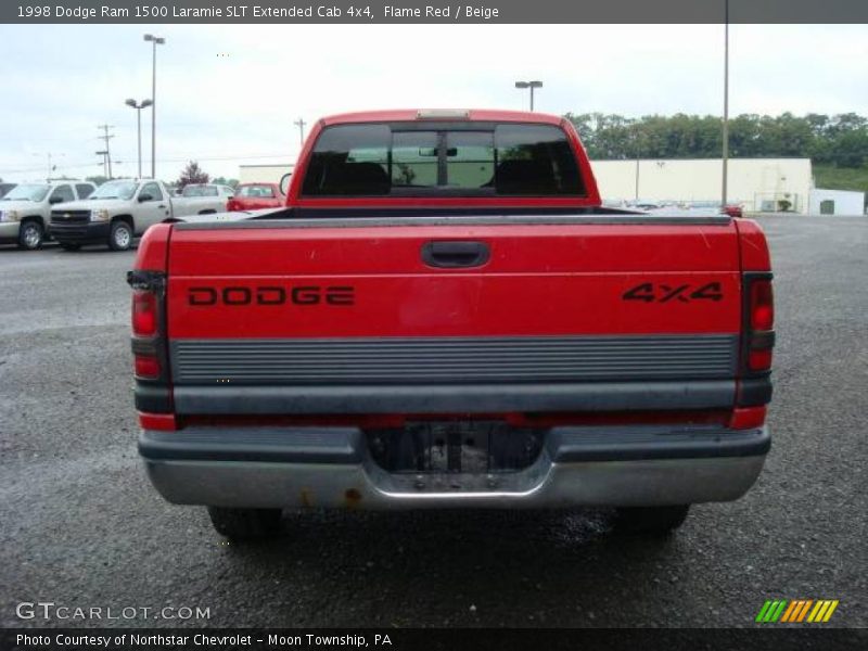 Flame Red / Beige 1998 Dodge Ram 1500 Laramie SLT Extended Cab 4x4