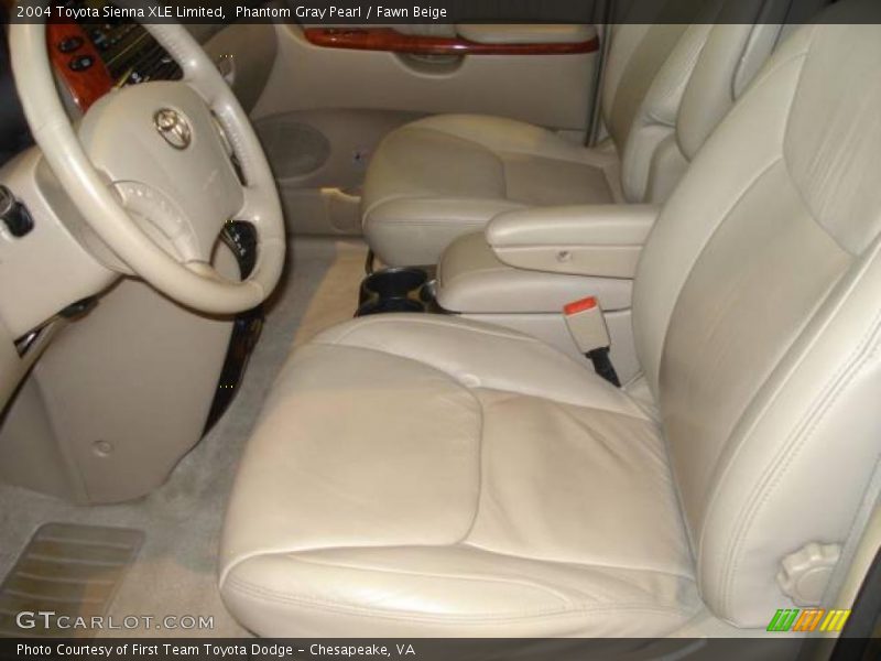 Phantom Gray Pearl / Fawn Beige 2004 Toyota Sienna XLE Limited