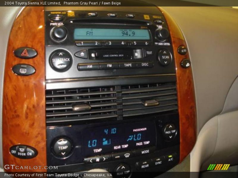 Phantom Gray Pearl / Fawn Beige 2004 Toyota Sienna XLE Limited
