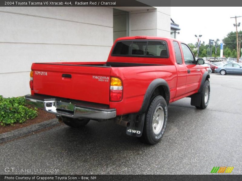Radiant Red / Charcoal 2004 Toyota Tacoma V6 Xtracab 4x4