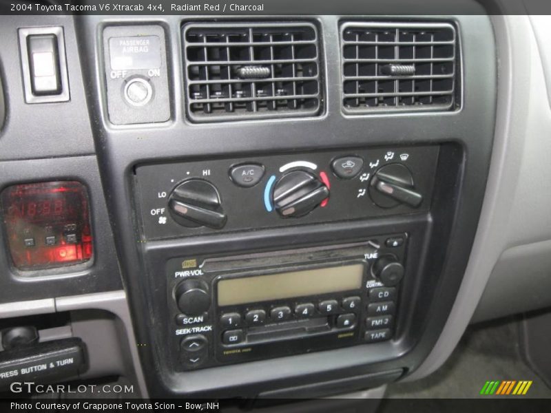 Radiant Red / Charcoal 2004 Toyota Tacoma V6 Xtracab 4x4
