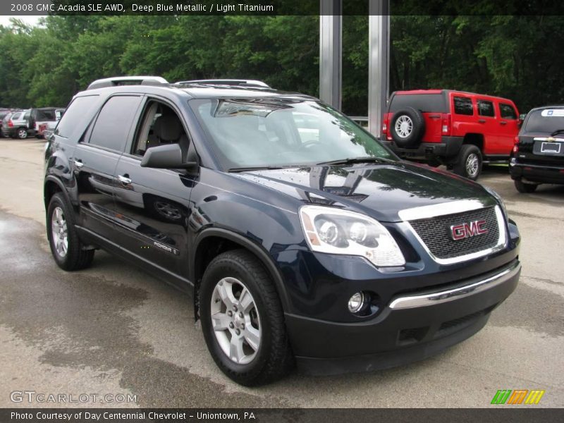 Deep Blue Metallic / Light Titanium 2008 GMC Acadia SLE AWD