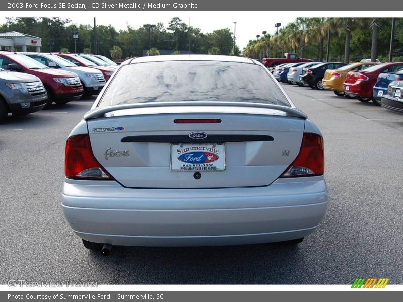 CD Silver Metallic / Medium Graphite 2003 Ford Focus SE Sedan