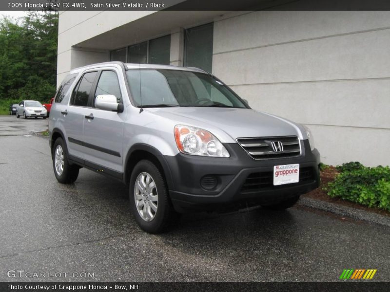 Satin Silver Metallic / Black 2005 Honda CR-V EX 4WD