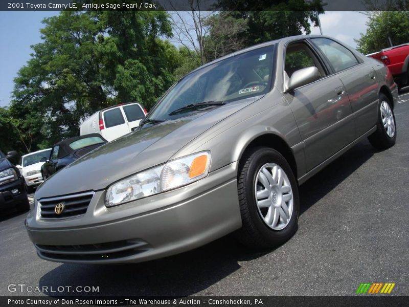Antique Sage Pearl / Oak 2001 Toyota Camry LE
