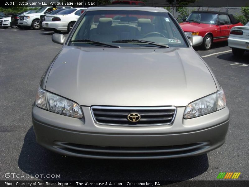 Antique Sage Pearl / Oak 2001 Toyota Camry LE