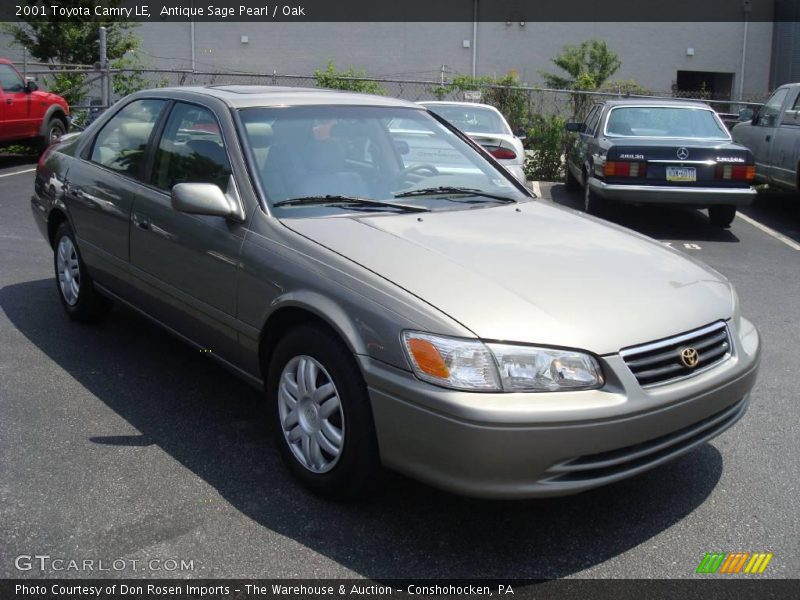 Antique Sage Pearl / Oak 2001 Toyota Camry LE