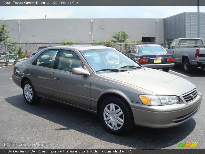 Antique Sage Pearl / Oak 2001 Toyota Camry LE