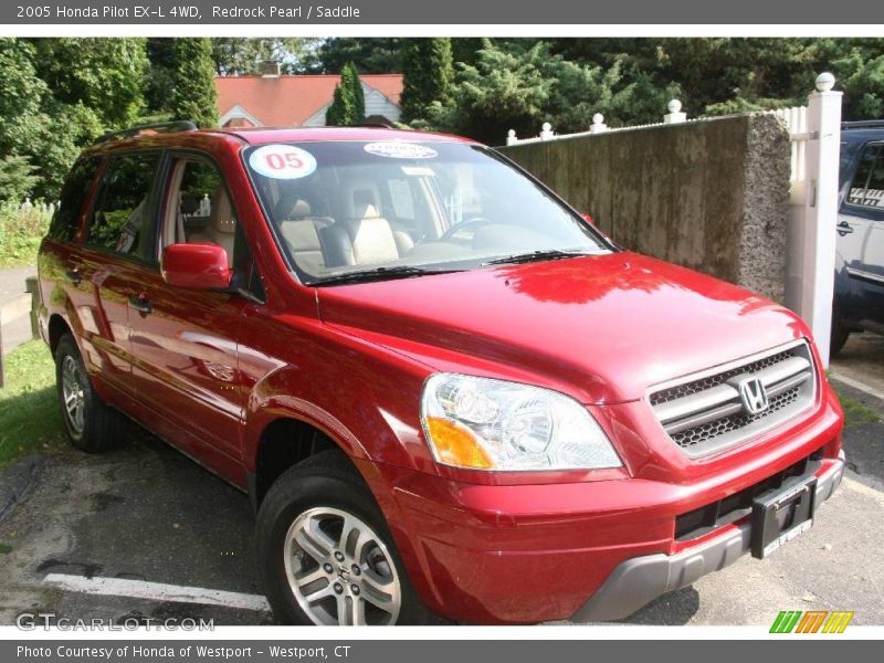 Redrock Pearl / Saddle 2005 Honda Pilot EX-L 4WD