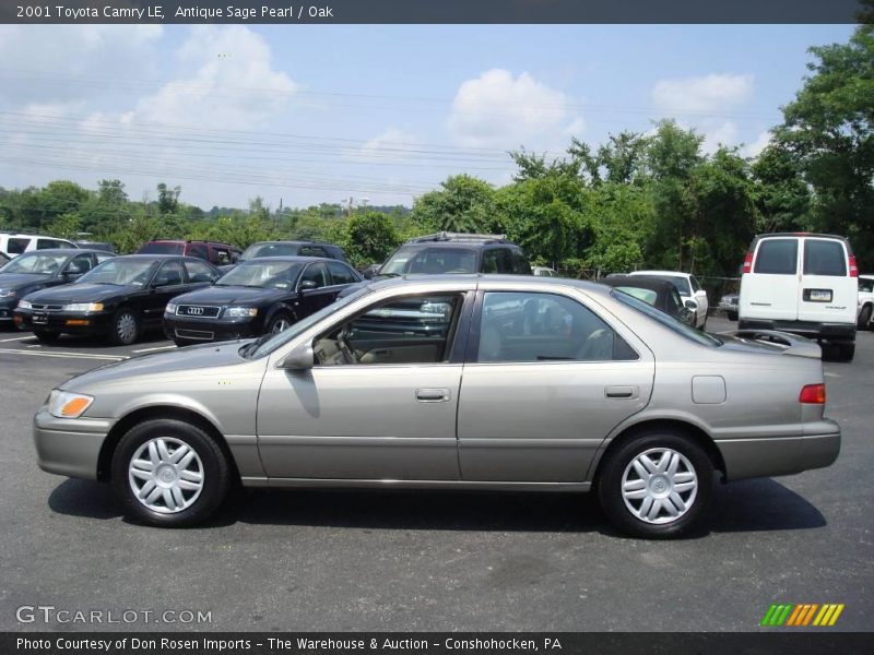 Antique Sage Pearl / Oak 2001 Toyota Camry LE