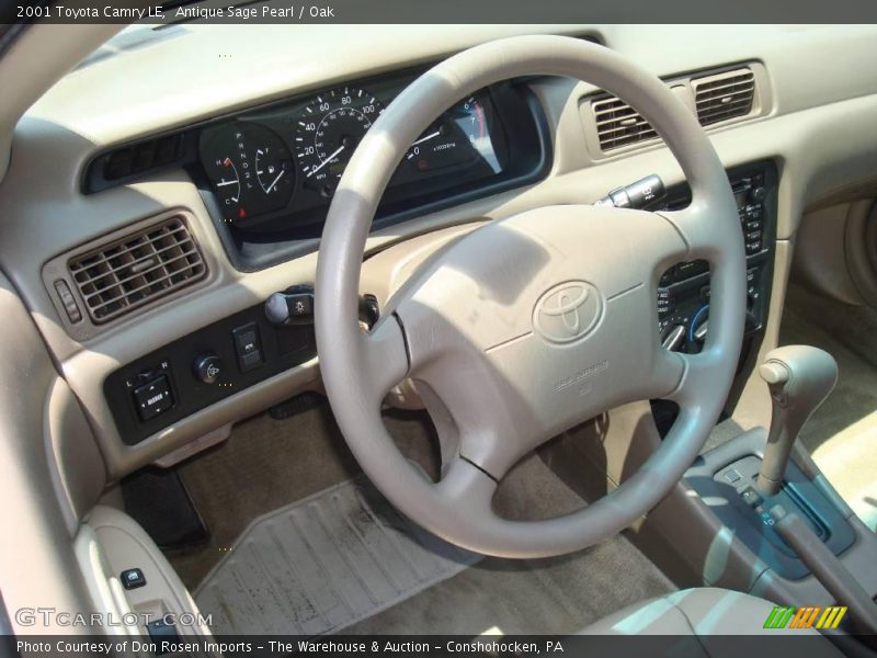 Antique Sage Pearl / Oak 2001 Toyota Camry LE