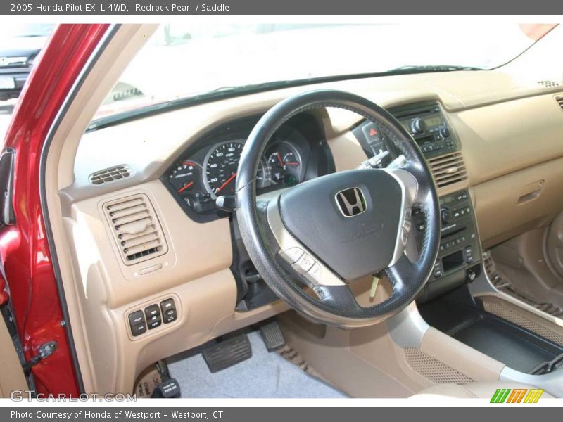 Redrock Pearl / Saddle 2005 Honda Pilot EX-L 4WD