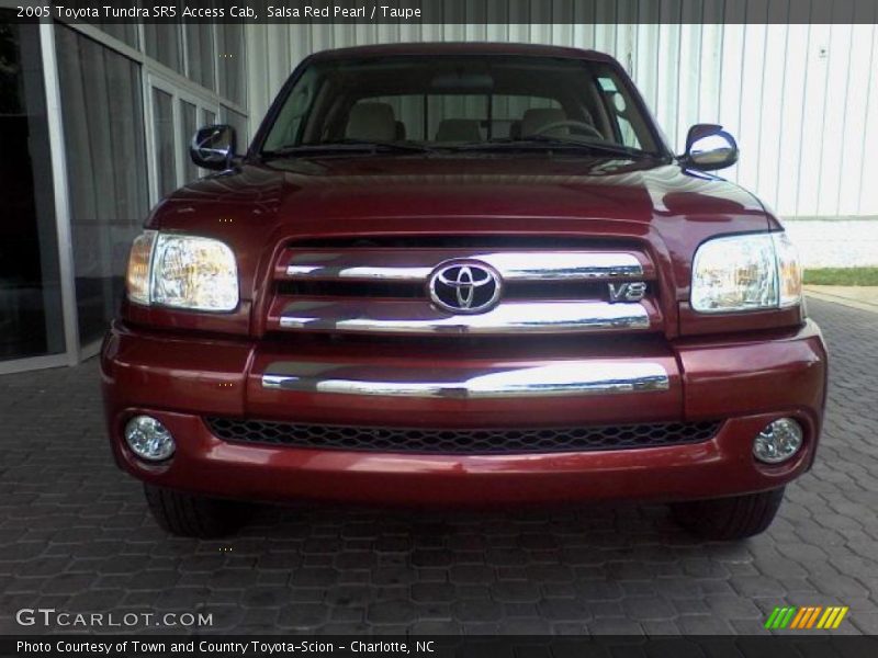 Salsa Red Pearl / Taupe 2005 Toyota Tundra SR5 Access Cab