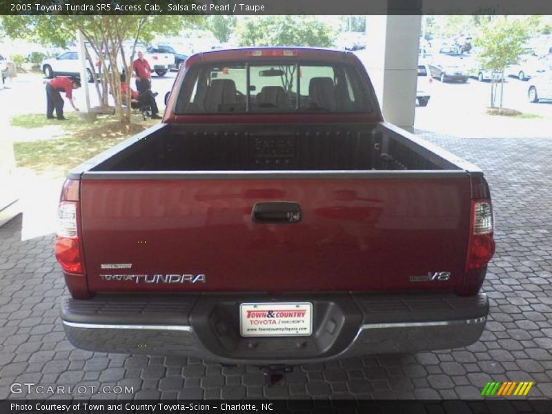 Salsa Red Pearl / Taupe 2005 Toyota Tundra SR5 Access Cab