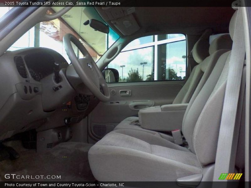 Salsa Red Pearl / Taupe 2005 Toyota Tundra SR5 Access Cab
