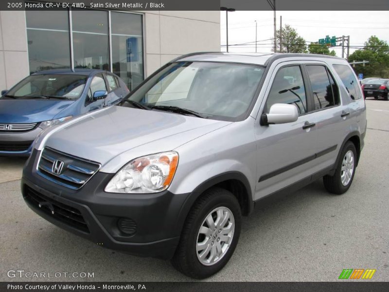 Satin Silver Metallic / Black 2005 Honda CR-V EX 4WD