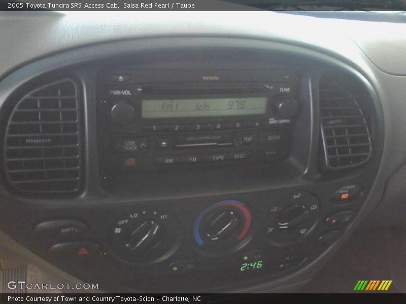 Salsa Red Pearl / Taupe 2005 Toyota Tundra SR5 Access Cab