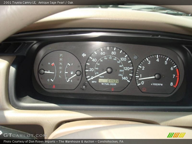Antique Sage Pearl / Oak 2001 Toyota Camry LE