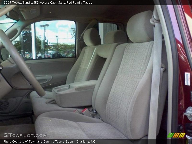 Salsa Red Pearl / Taupe 2005 Toyota Tundra SR5 Access Cab