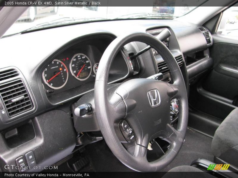 Satin Silver Metallic / Black 2005 Honda CR-V EX 4WD