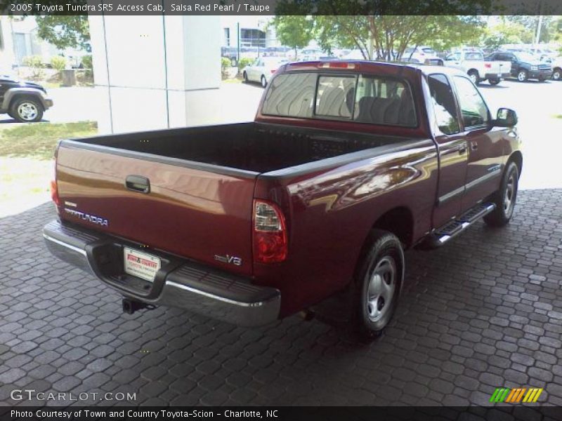 Salsa Red Pearl / Taupe 2005 Toyota Tundra SR5 Access Cab