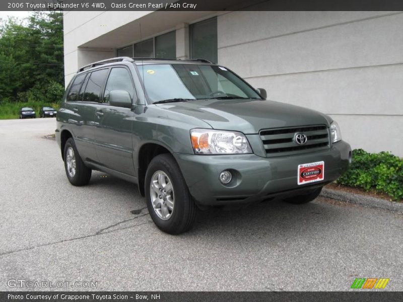 Oasis Green Pearl / Ash Gray 2006 Toyota Highlander V6 4WD