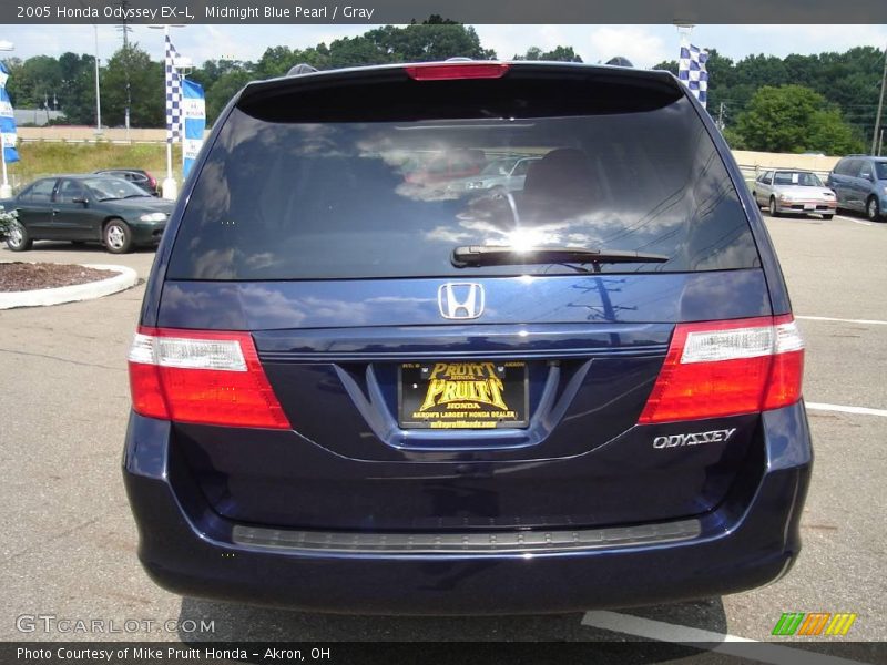 Midnight Blue Pearl / Gray 2005 Honda Odyssey EX-L