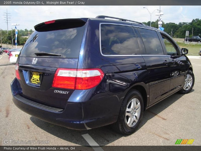Midnight Blue Pearl / Gray 2005 Honda Odyssey EX-L