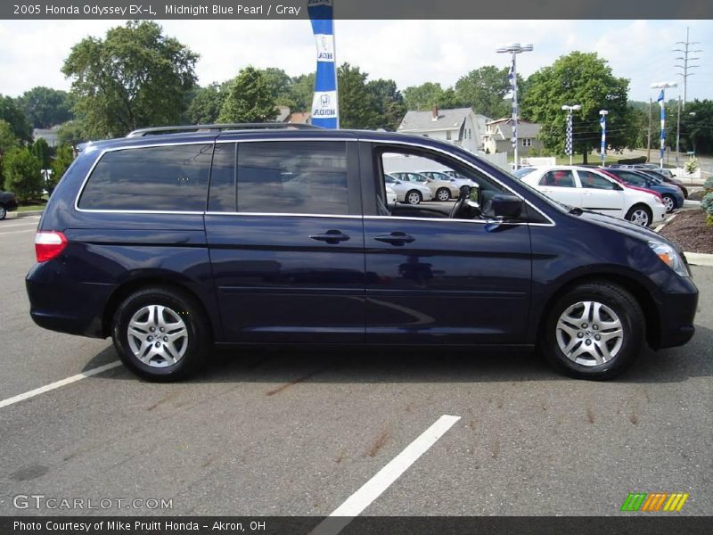 Midnight Blue Pearl / Gray 2005 Honda Odyssey EX-L