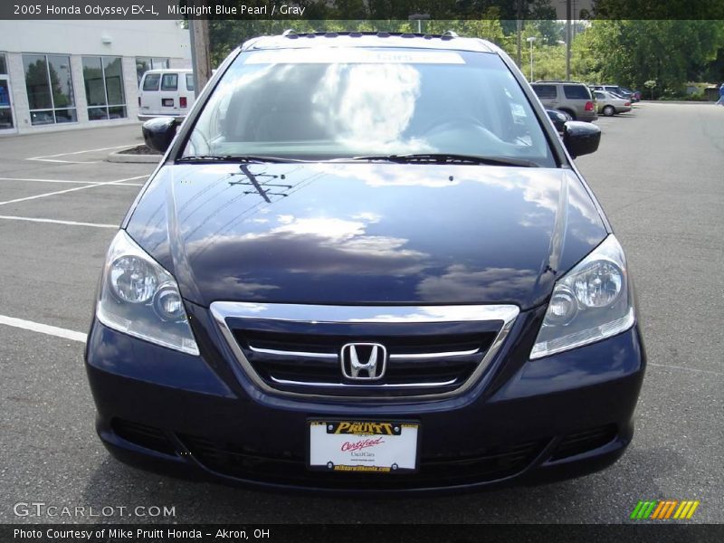 Midnight Blue Pearl / Gray 2005 Honda Odyssey EX-L