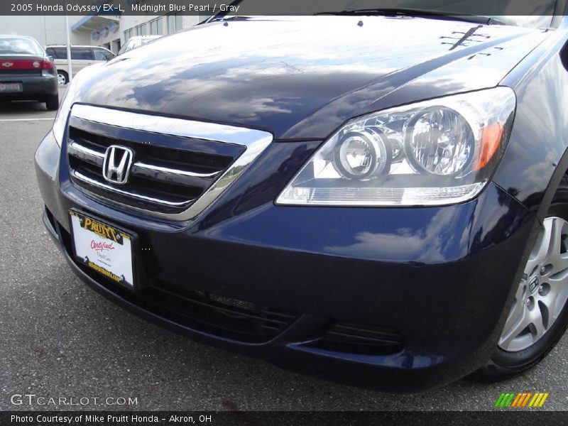 Midnight Blue Pearl / Gray 2005 Honda Odyssey EX-L