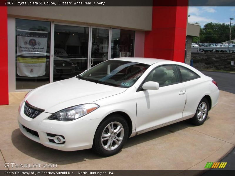 Blizzard White Pearl / Ivory 2007 Toyota Solara SE Coupe