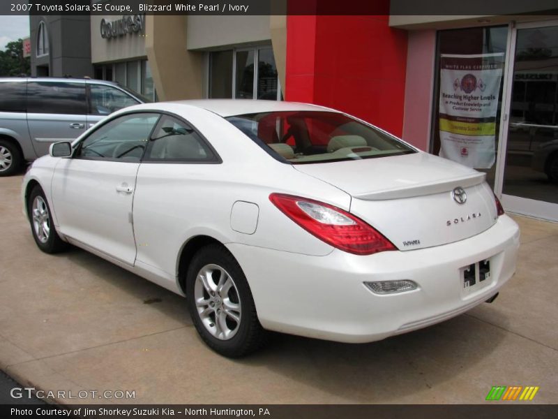 Blizzard White Pearl / Ivory 2007 Toyota Solara SE Coupe