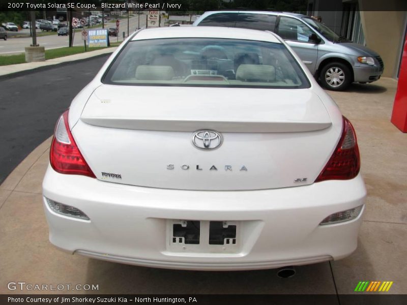 Blizzard White Pearl / Ivory 2007 Toyota Solara SE Coupe